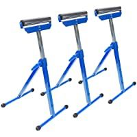 ECD Germany 3x Caballete con Rodillos Multi-Usos Ajustable a 68-108 cm hasta 60 kg